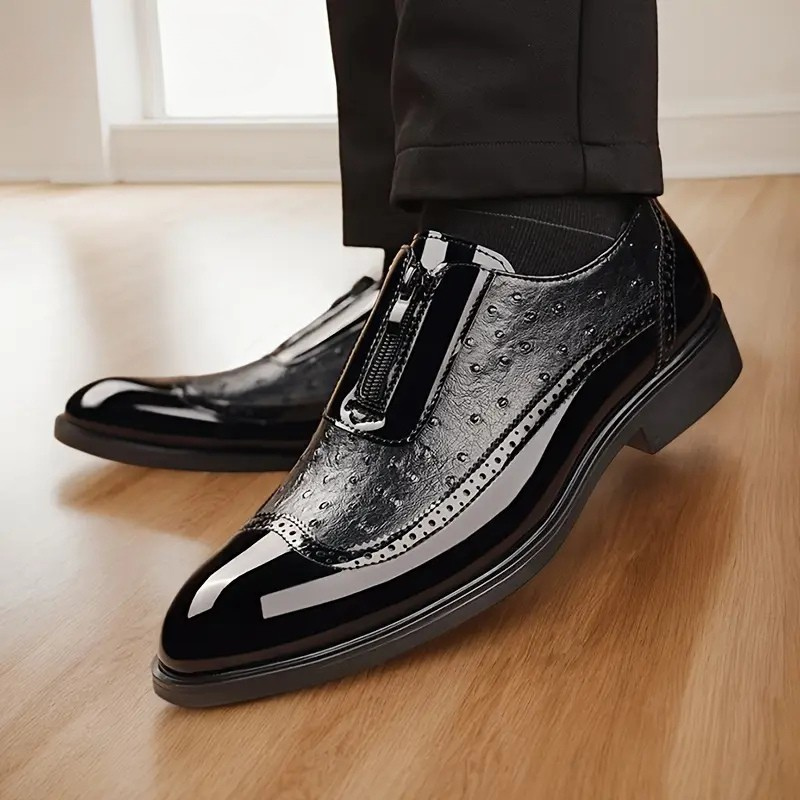 Oxford Ostrich Leather Shoes