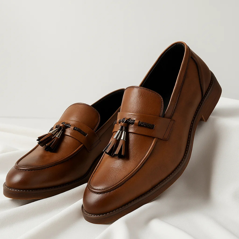 Marco Leather Tassel Loafers