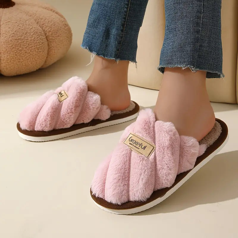 GraceFul Faux Fur Slides