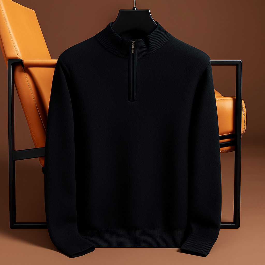 Cashmere Quarter-Zip Pullover