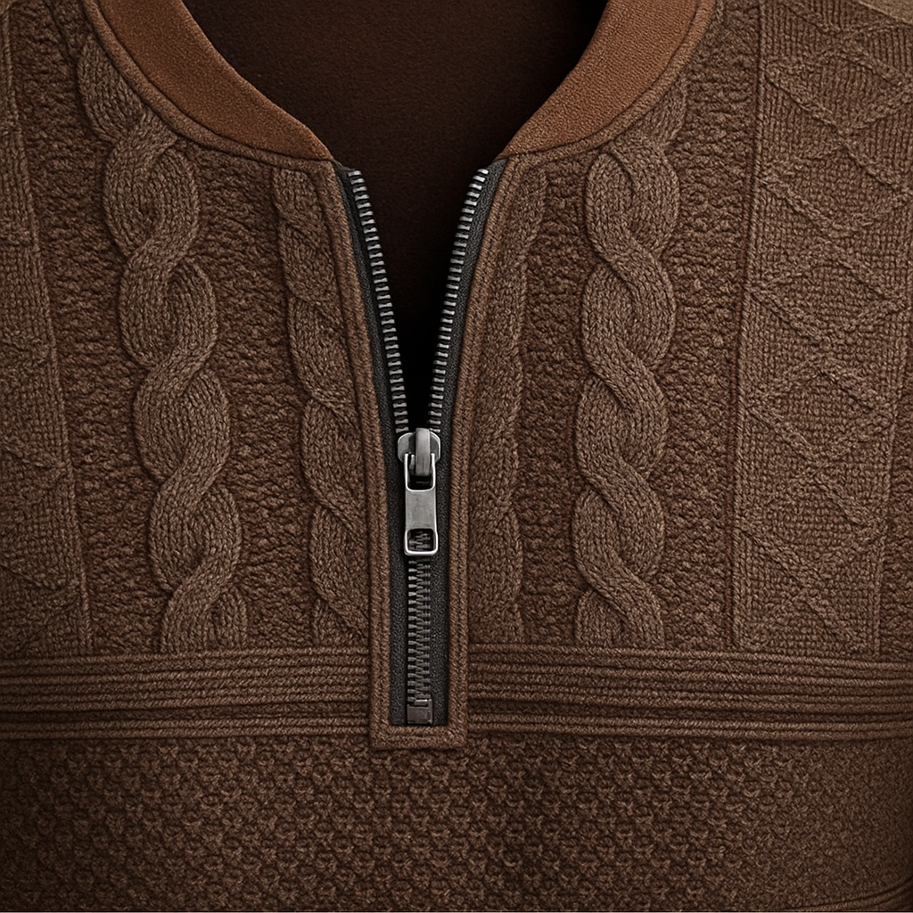 Alpine Wool Zip Pullover