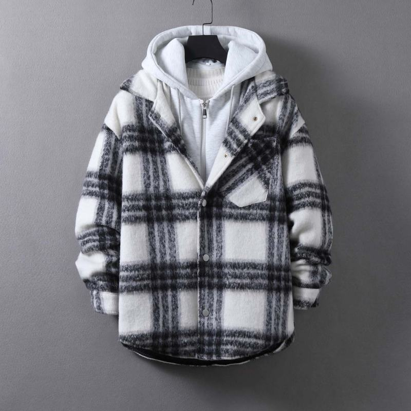 Horizon Plaid Hooded Jacket