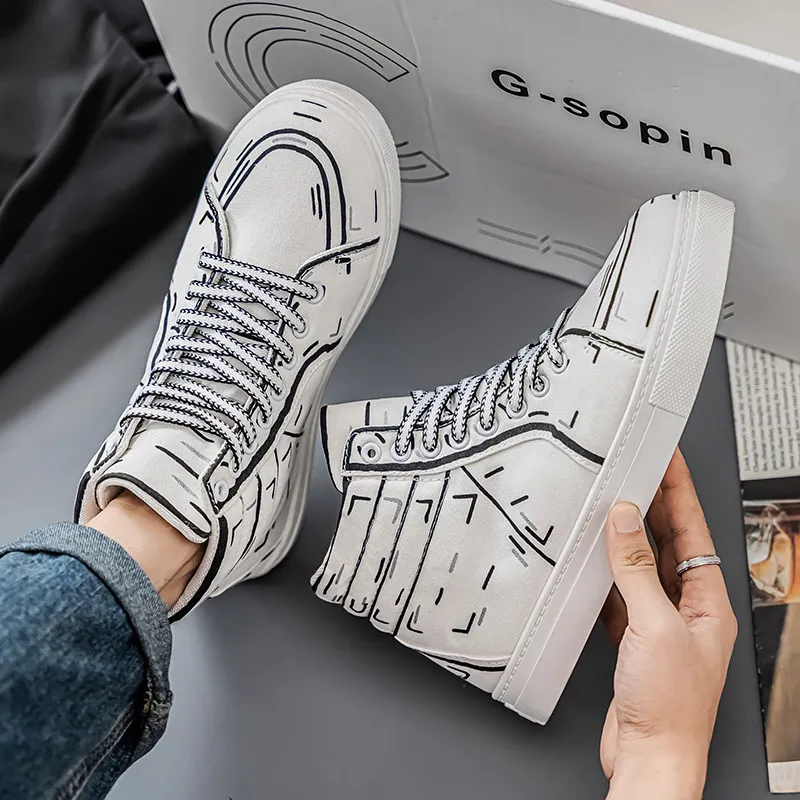 Hype Sketch Canvas Sneakers