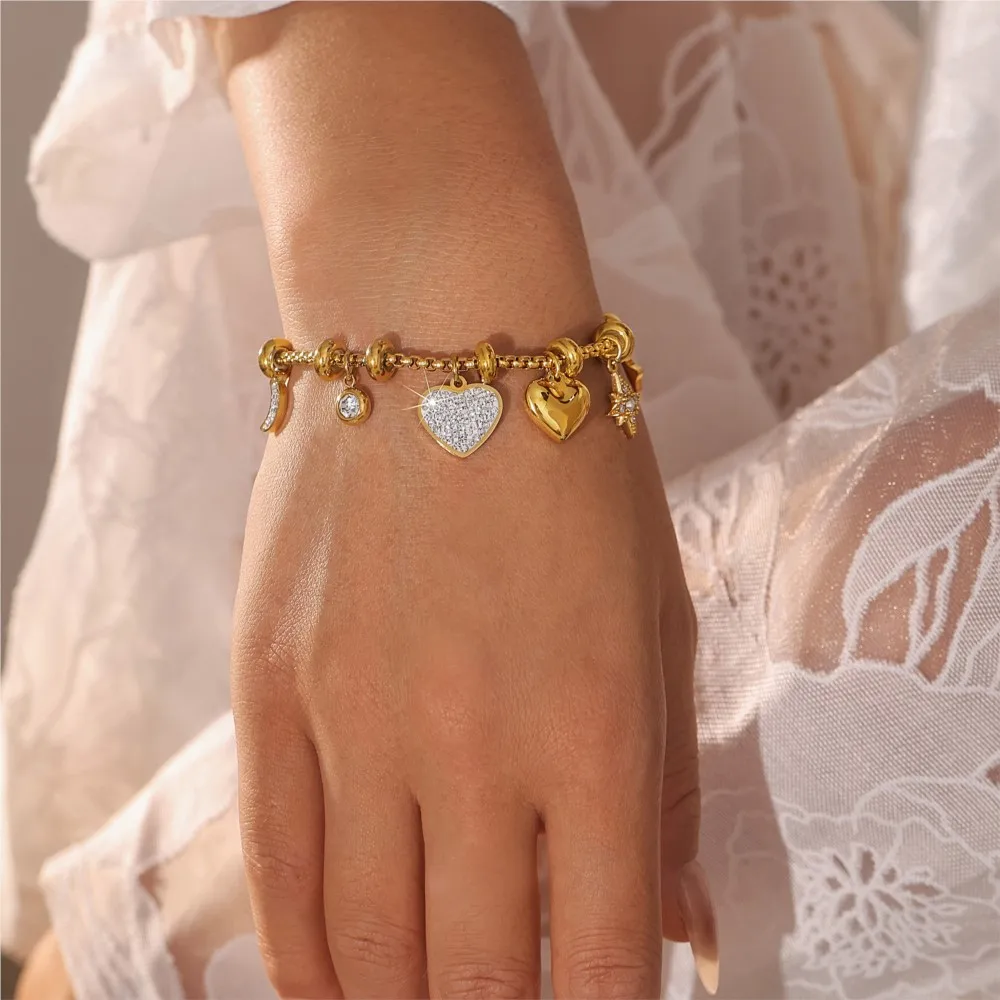 Radiant Love Charm Bracelet