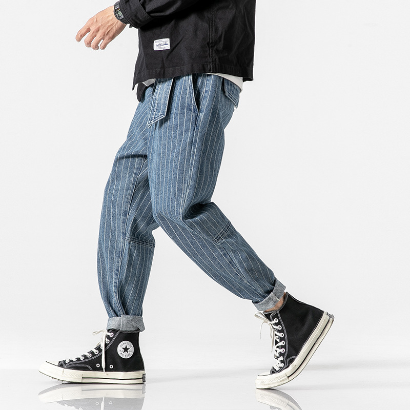 Theo Pinstripe Workwear Pants