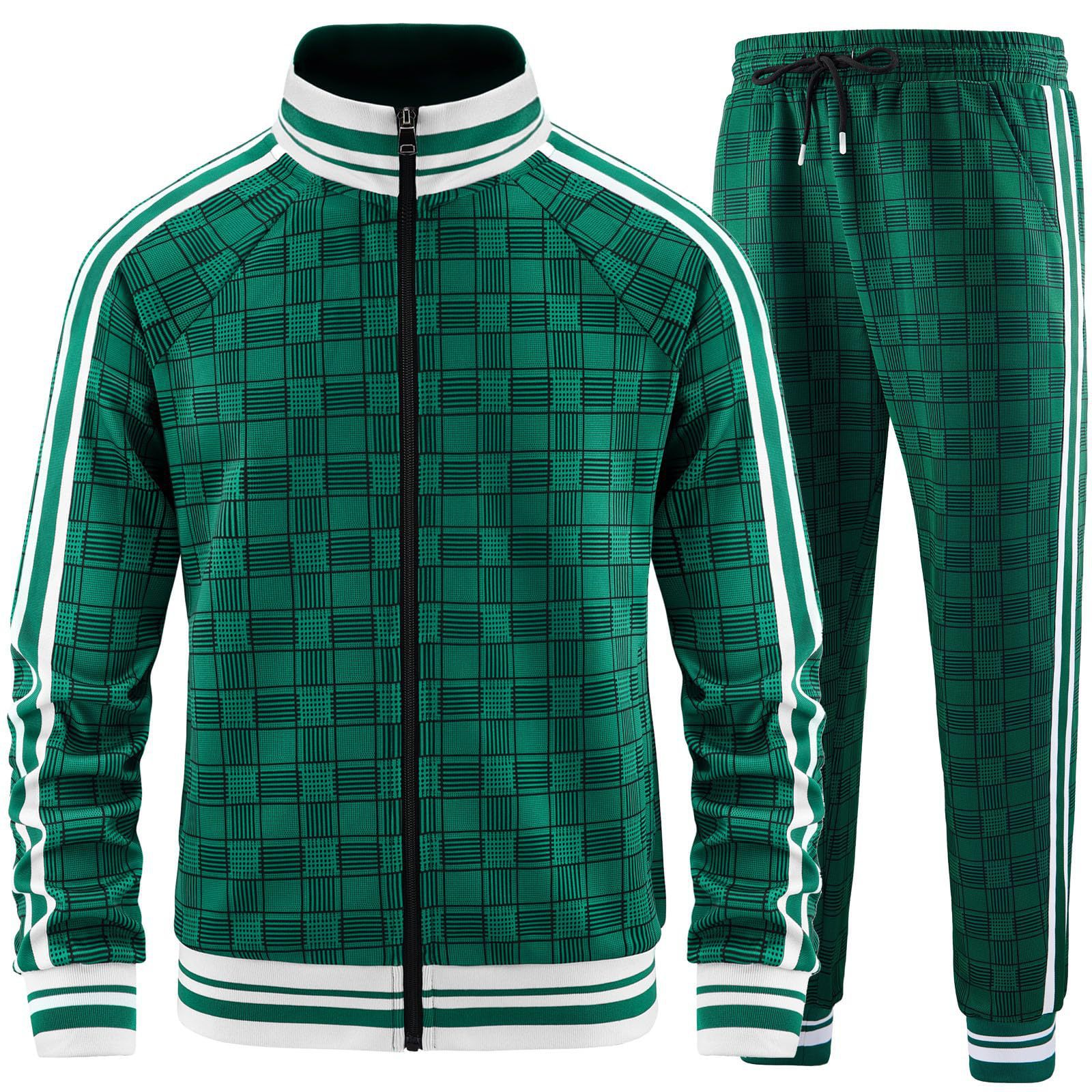 Axel Grid Tracksuit Set