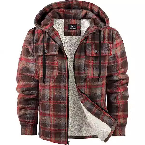 Highland Sherpa Plaid Jacket
