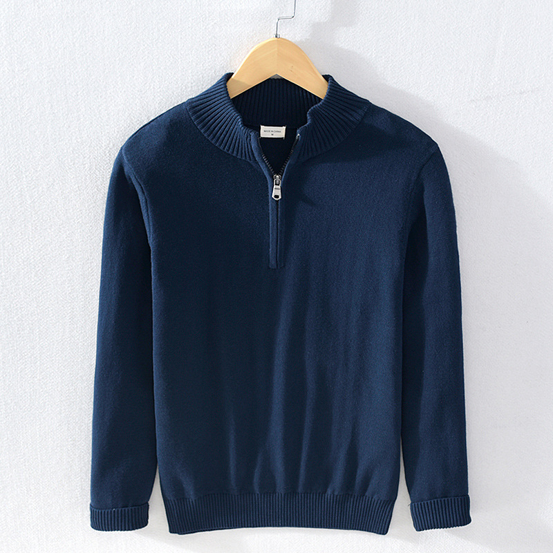 Heritage Cotton Half-Zip Sweater