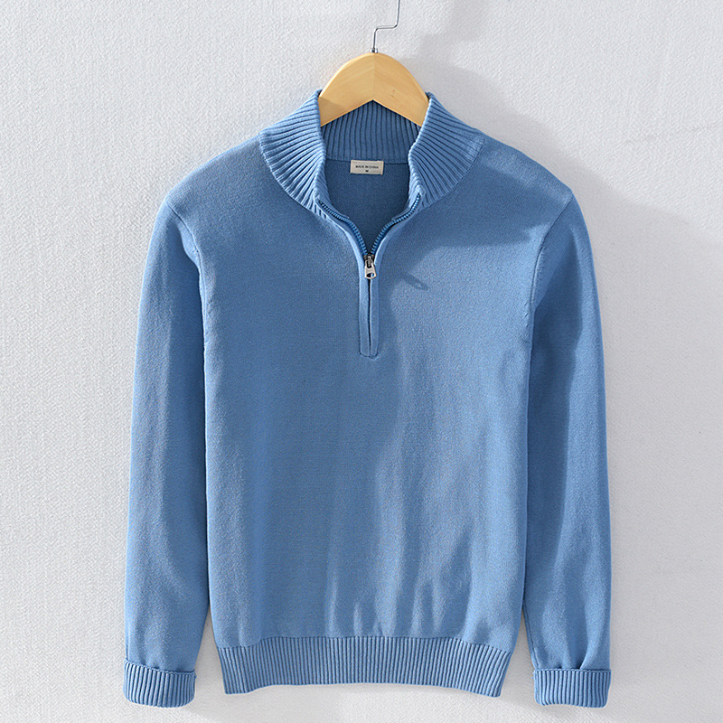 Heritage Cotton Half-Zip Sweater