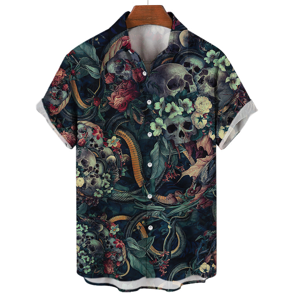 Hawaiian Skull Shirt