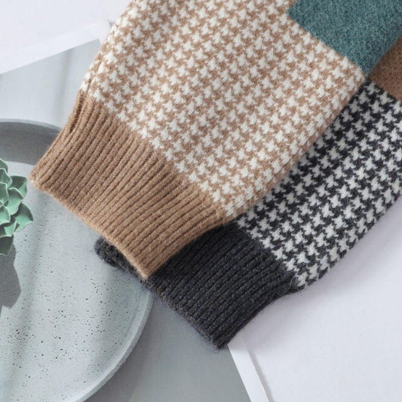 Hype Houndstooth Sweater